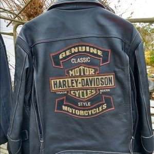 Rare Harley Davidson Rocker Leather Jacket 2XL